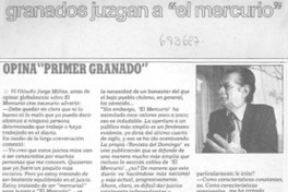 Opina "primer granado" : [Entrevista]