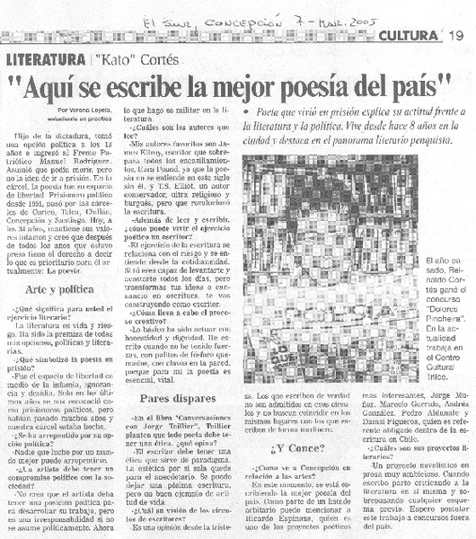"Aquí se escribe la mejor poesía del país" [entrevista]