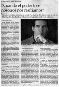 "Cuando el poder tose nosotros nos resfriamos"