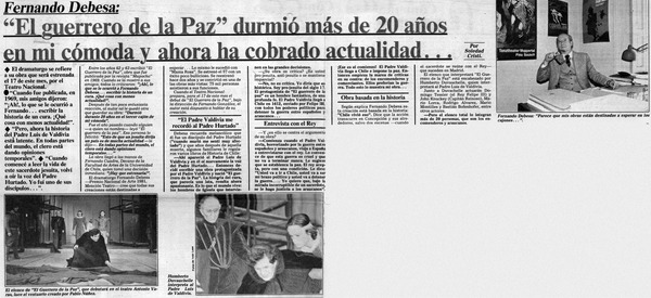 "El guerrero de la paz" durmió más de 20 años en mi cómoda y ahora ha cobrado actualidad -- : [entrevista]