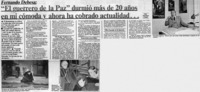 "El guerrero de la paz" durmió más de 20 años en mi cómoda y ahora ha cobrado actualidad -- : [entrevista]