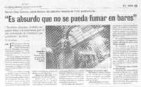 "Es absurdo que no se pueda fumar en bares" (entrevista)