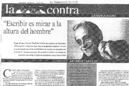 "Escribir es mirar a la altura del hombre" [entrevista]