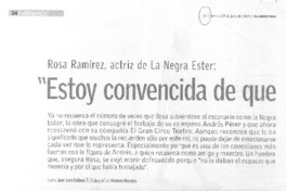 "Estoy convencida de que Andrés Pérez murió de pena". (entrevistas)