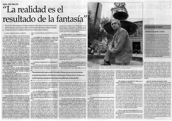"La realidad es el resultado de la fantasía" [entrevistas]