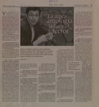 "La única antología la hace el lector" [entrevista] [artículo] Ricardo Laguna.
