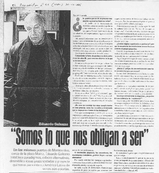 "Somos lo que nos obligan a ser" [entrevista]