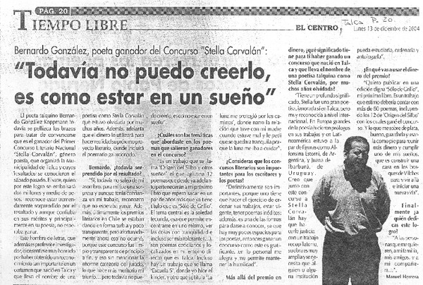 "Todavía no puedo creerlo, es como estar en un sueño" [entrevista]
