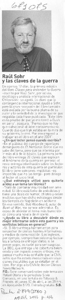 Raúl Sohr y las claves de la guerra [entrevista]