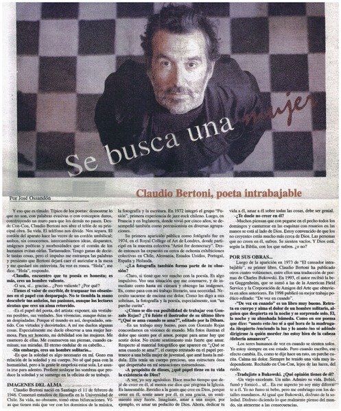 Se busca una mujer [entrevistas]