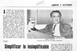 Simplificar lo insimplificable : [entrevista]