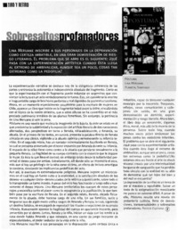 Sobresaltos profanadores : [entrevistas]
