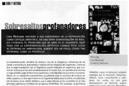 Sobresaltos profanadores : [entrevistas]
