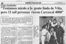 Teníamos miedo a la gente linda de Viña, pero 11 mil personas vieron Carrascal 4000" : [Entrevista]