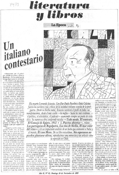Un Italiano contestario.
