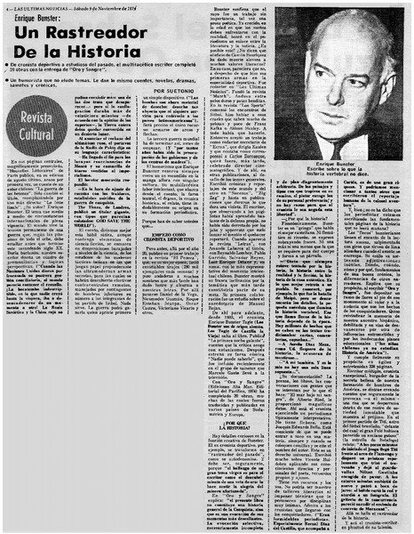 Un rastreador de la historia: [entrevista]