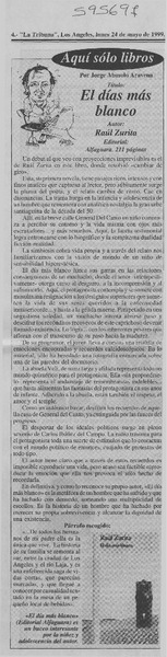 El día más blanco  [artículo] Jorge Abasolo Aravena