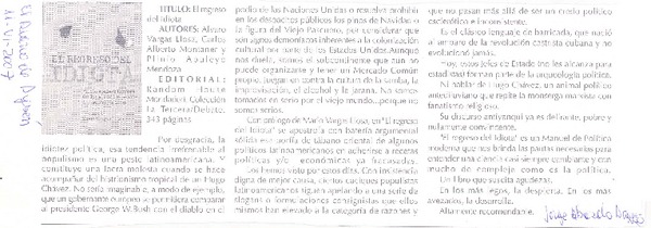 El Regreso del idiota