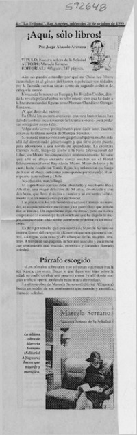 Nuestra señora de la soledad  [artículo] Jorge Abasolo Aravena