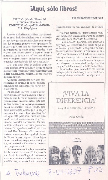 Viva la diferencia!