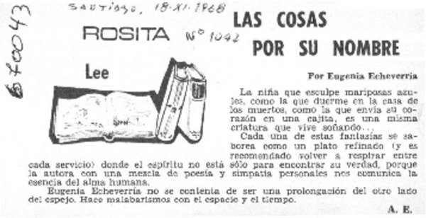 Las cosas por su nombre