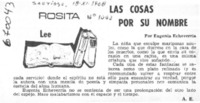 Las cosas por su nombre