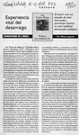 Experiencia vital del desarraigo  [artículo] Milton Aguilar.