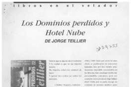 Los dominios perdidos y Hotel nube  [artículo] Elena Aguila Z.