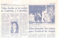 Video hecho en la región de Gabriela, a Colombia
