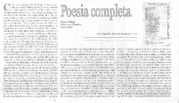 Poesía completa
