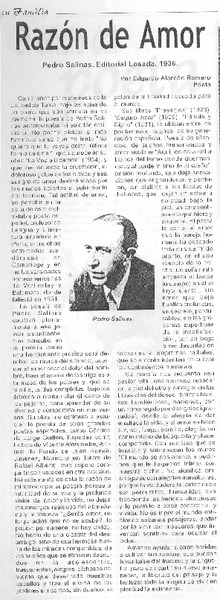 Razón del amor