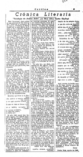 Antología de Andrés Bello"