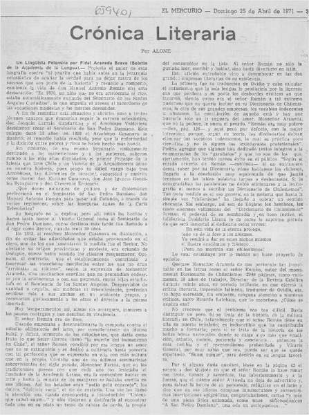 Crónica literaria