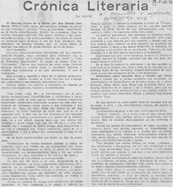 Crónica literaria