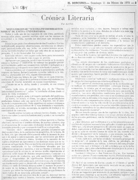 Crónica literaria