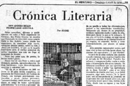 Don Adrés Bello propietario agrícola