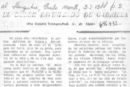 Homenaje de "Orfeo" a Gabriela Mistral