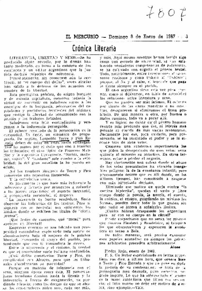 Literatura, libertad y sexo