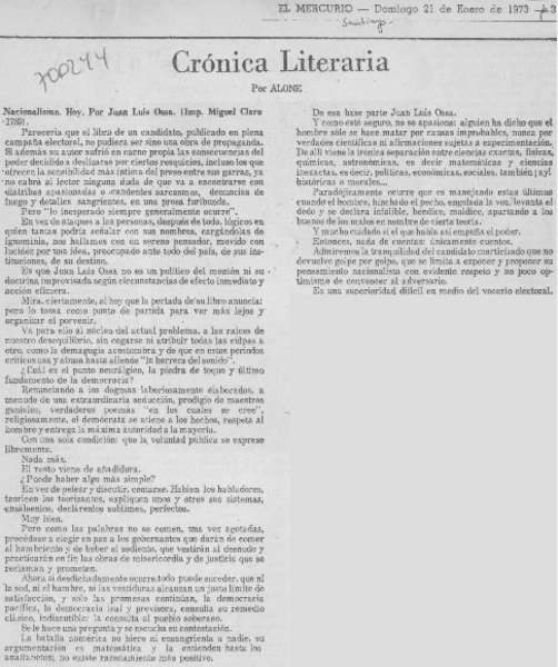 Nacionalismo hoy