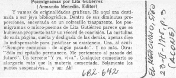 Poemigramas por Lita Gutiérrez
