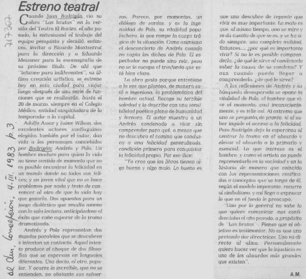 Estreno teatral