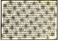 La ciudad esta triste  [artículo] A. M.