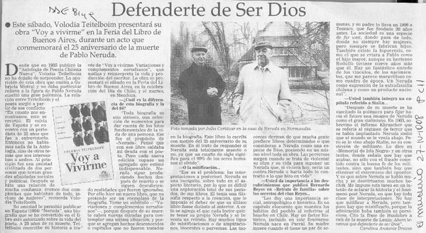 Defenderte de ser Dios
