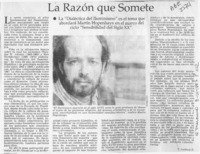 La razón que somete  [artículo] C. Andonie D.