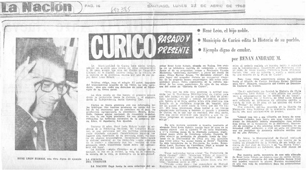 Curicó pasado y presente