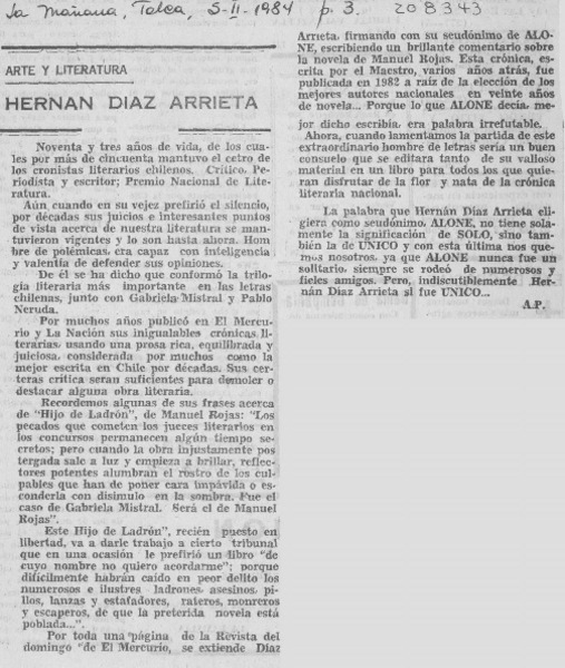 Hernán Díaz Arrieta
