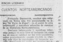 "Cuentos norteamericanos"
