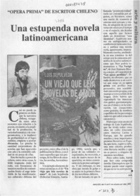 Una estupenda novela latinoamericana  [artículo] A. R.