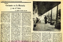 Curimón en la historia y en el arte  [artículo] Hermelo Arabena Williams.