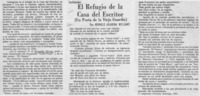 El refugio de la casa del escritor